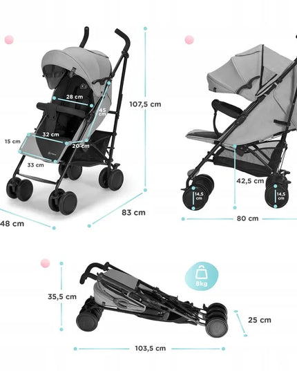 Kinderkraft SIESTA sportinis vežimėlis skėtukas iki 22 kg