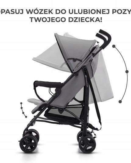 Kinderkraft TIK – lengvas skėtinio tipo sportinis vežimėlis