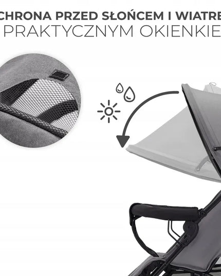 Kinderkraft TIK – lengvas skėtinio tipo sportinis vežimėlis