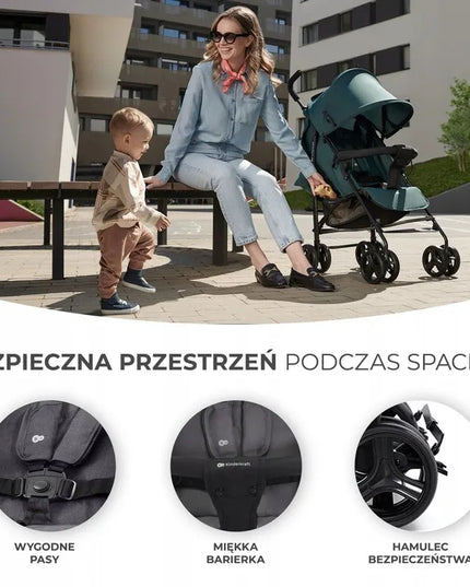 Kinderkraft TIK – lengvas skėtinio tipo sportinis vežimėlis