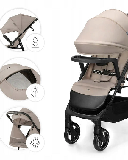 Kinderkraft TRIG 3 sportinis vežimėlis iki 22 kg su padėklu, lengvas, sulankstomas