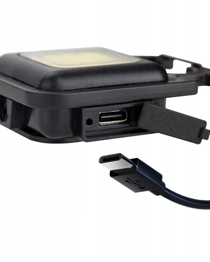 Kišeninis LED žibintuvėlis, mini, nešiojamas, įkraunamas per USB