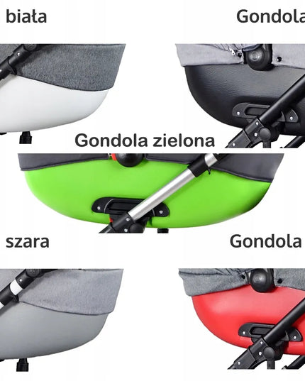 Klasikinis universalus vaikiškas vežimėlis 3in1 retro stiliaus Babe boss Roys