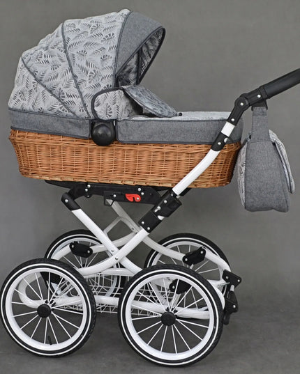 KLASIKINIS VEŽIMĖLIS 4in1 Viko Retro Pinti Vežimėliai ISOFIX BAZĖ + Priedai