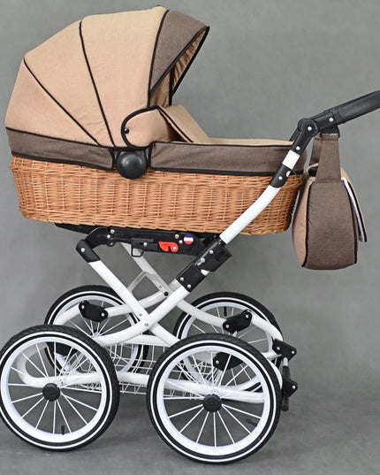 KLASIKINIS VEŽIMĖLIS 4in1 Viko Retro Pinti Vežimėliai ISOFIX BAZĖ + Priedai