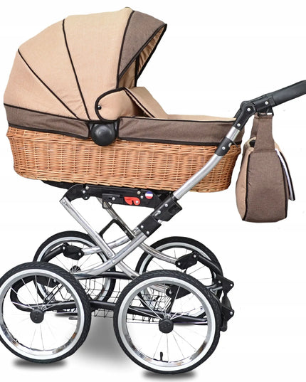 KLASIKINIS VEŽIMĖLIS 4in1 Viko Retro Pinti Vežimėliai ISOFIX BAZĖ + Priedai