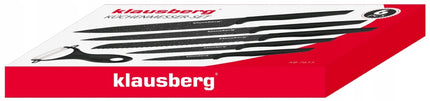 Klausberg KB-7613 marmurinės dangos virtuvinių peilių rinkinys, 6 dalių
