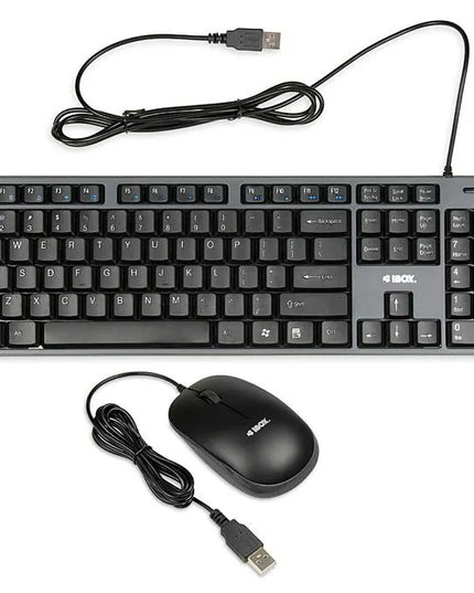Klaviatūros ir pelės rinkinys IBOX IKMS606 (USB)