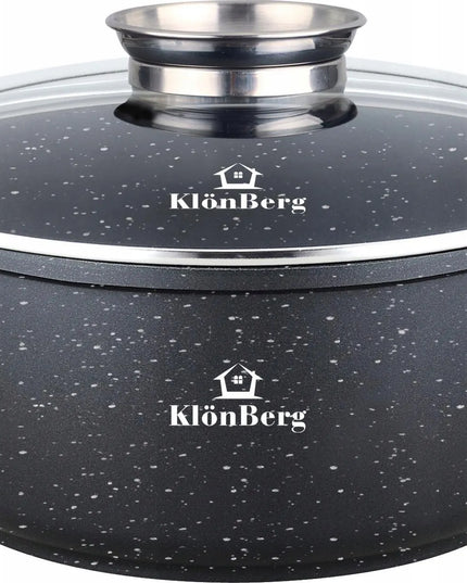 KlönBerg puodų rinkinys 10 dalių, keraminė ir marmurinė danga, KL-4031