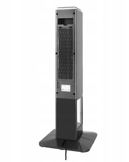Koloninis ventiliatorinis šildytuvas su liepsnos efektu MALMO 2400W PTC, reguliuojamas termostatas, TIMER, nuotolinis valdymas