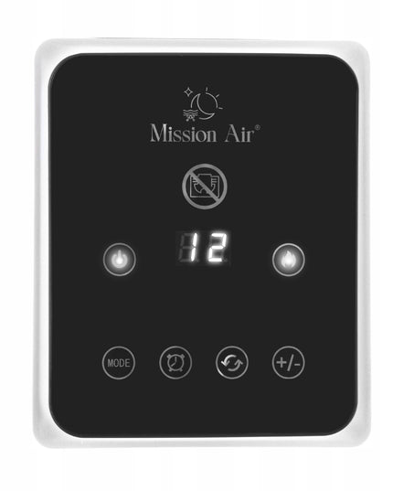 Koloninis ventiliatorinis šildytuvas su liepsnos efektu MALMO 2400W PTC, reguliuojamas termostatas, TIMER, nuotolinis valdymas