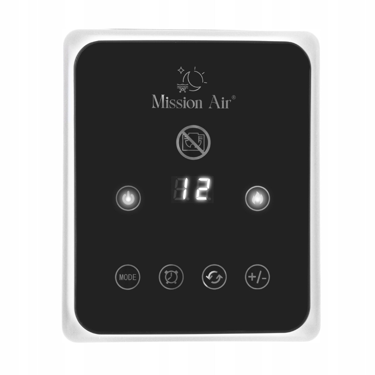 Koloninis ventiliatorinis šildytuvas su liepsnos efektu MALMO 2400W PTC, reguliuojamas termostatas, TIMER, nuotolinis valdymas