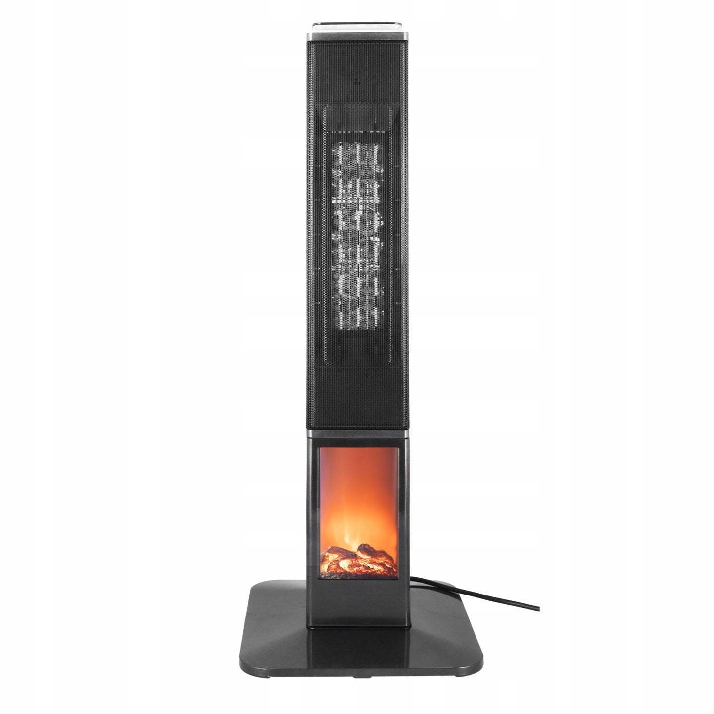 Koloninis ventiliatorinis šildytuvas su liepsnos efektu MALMO 2400W PTC, reguliuojamas termostatas, TIMER, nuotolinis valdymas