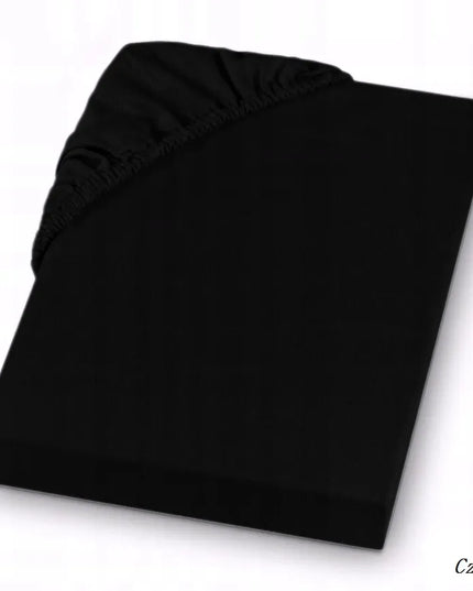 KOMA megztos trikotažo paklodė su guma 180x200 cm, smėlio spalvos