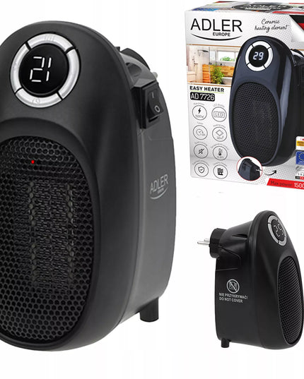 Kompaktiškas elektrinis šildytuvas Adler Easy Heater 1500 W