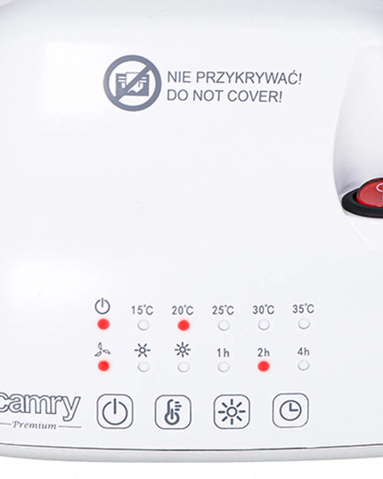 Kompaktiškas elektrinis šildytuvas ventiliatorius Camry CR 7732