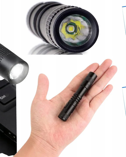 Kompaktiškas rankinis žibintuvėlis-rašiklis, 300 LM, lengvas ir galingas