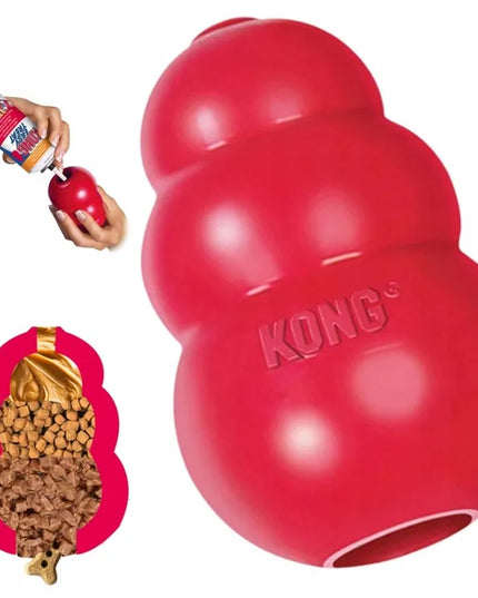 KONG Classic L 10cm edukacinis žaislas šunims skanėstams, 13-30 kg
