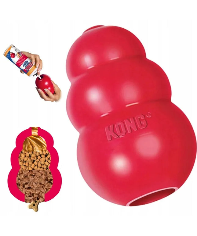 KONG Classic L 10cm edukacinis žaislas šunims skanėstams, 13-30 kg