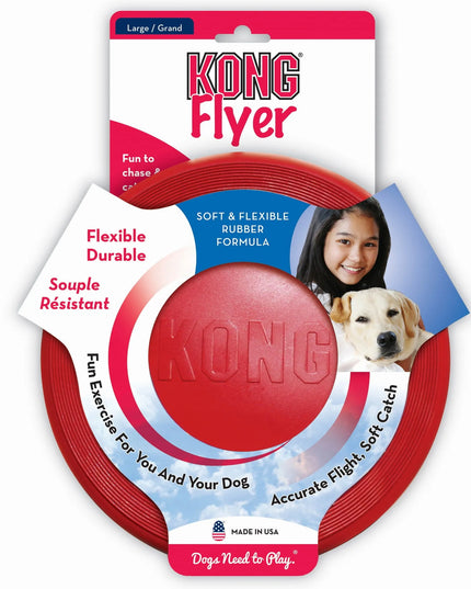 KONG FLYER Frisbee L žaislas šunims