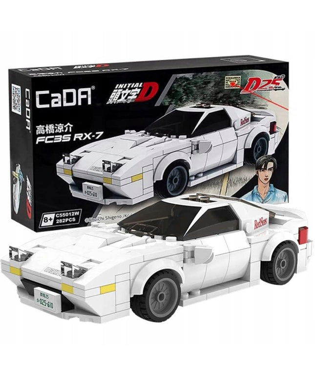 Konstruktorius CaDA lenktyninis automobilis Mazda RX-7 FC35 (282 elementai)