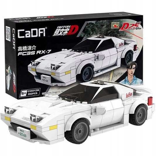 Konstruktorius CaDA lenktyninis automobilis Mazda RX-7 FC35 (282 elementai)