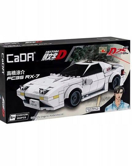 Konstruktorius CaDA lenktyninis automobilis Mazda RX-7 FC35 (282 elementai)