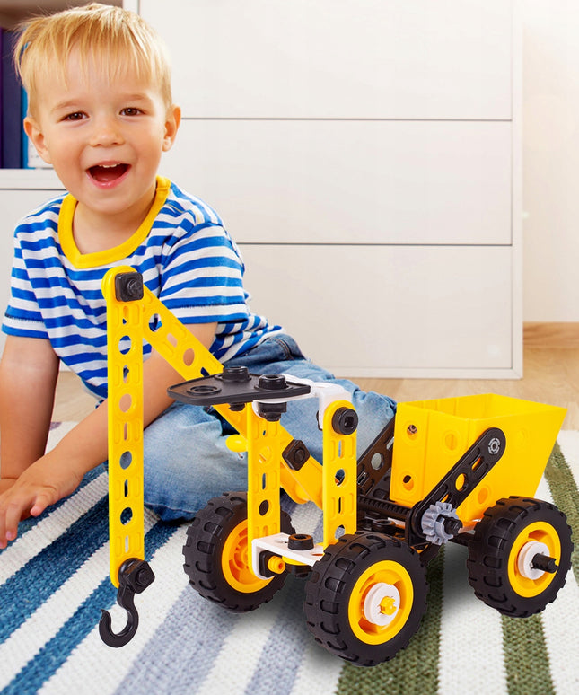 Konstruktorius vaikams „8-in-1“, kūrybinės ir edukacinės transporto priemonės (102 vnt.)