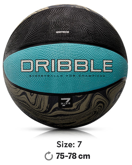 Krepšinio kamuolys Meteor DRIBBLE, 7 dydžio, guminis