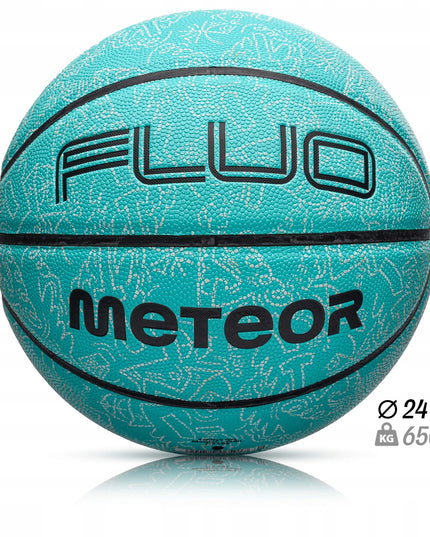 Krepšinio kamuolys Meteor Fluo vyriškas #7 fluorescencinis švytintis