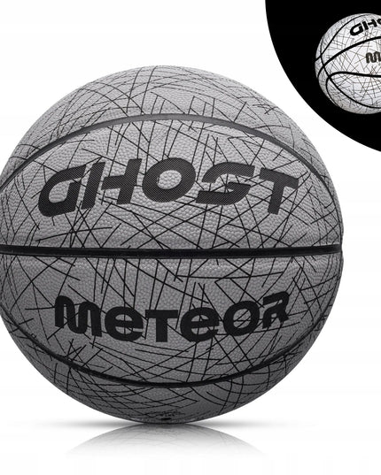 Krepšinio kamuolys Meteor Ghost vyriškas 7 dydžio holografinis šviečiantis