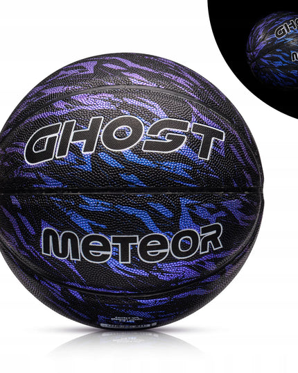 Krepšinio kamuolys Meteor Ghost vyriškas 7 dydžio holografinis šviečiantis