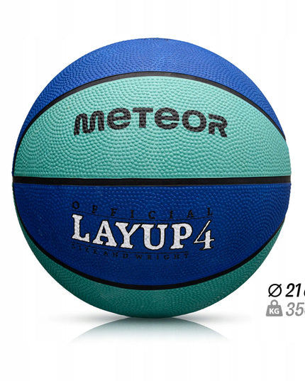 Krepšinio kamuolys vaikams 3-10 metų METEOR LAYUP #4 guminis