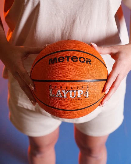 Krepšinio kamuolys vaikams 3-10 metų Meteor Layup #4 guminis