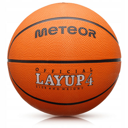 Krepšinio kamuolys vaikams 3-10 metų Meteor Layup #4 guminis