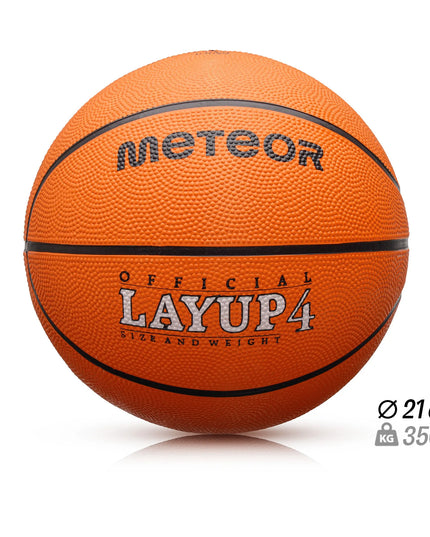 Krepšinio kamuolys vaikams 3-10 metų Meteor Layup #4 guminis