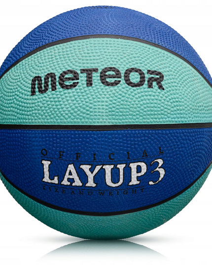 Krepšinio kamuolys vaikams iki 8 metų METEOR Layup #3 guminis