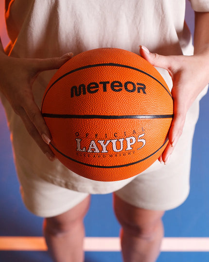 Krepšinio kamuolys vaikams nuo 10 metų Meteor Layup #5 guminis