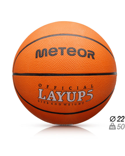 Krepšinio kamuolys vaikams nuo 10 metų Meteor Layup #5 guminis
