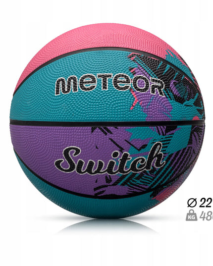 Krepšinio kamuolys vaikams nuo 10 metų Meteor Switch #5 guminis