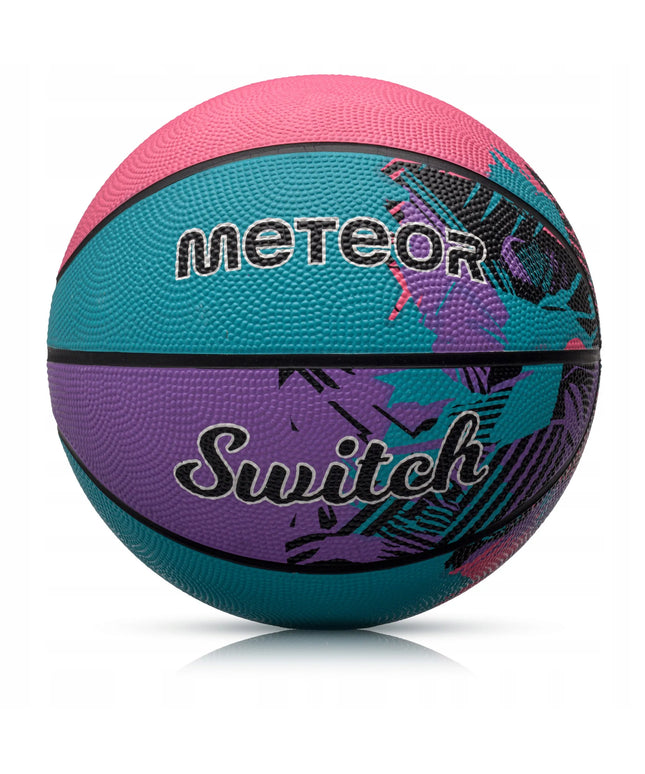 Krepšinio kamuolys vaikams nuo 10 metų Meteor Switch #5 guminis
