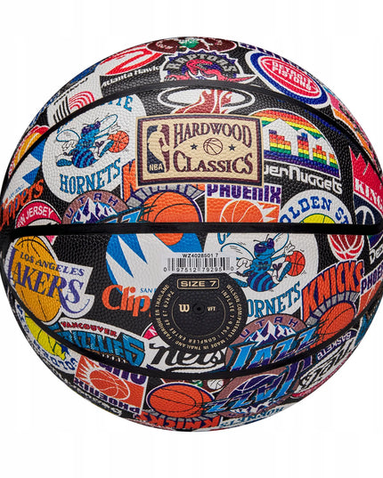 Krepšinio kamuolys WILSON NBA All Teams Retro, 7 dydis