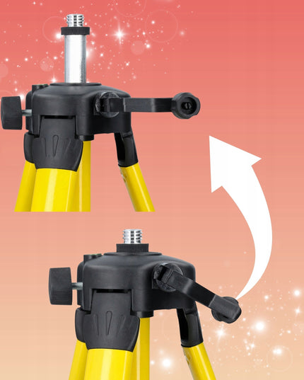 Kryžminis lazerinis nivelyras Hikey 360 4D 16 linijų su 120 cm reguliuojamu stovu