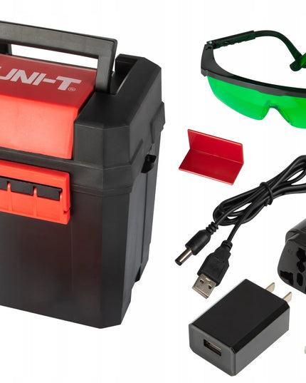 Kryžminis lazeris UNI-T LM530, 360° besisukantis lazerinis nivelyras su priedais