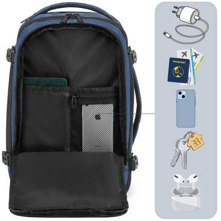 Kelioninė kuprinė 40x25x20 lėktuvui RYANAIR lengvas rankinis bagažas ZAGATTO