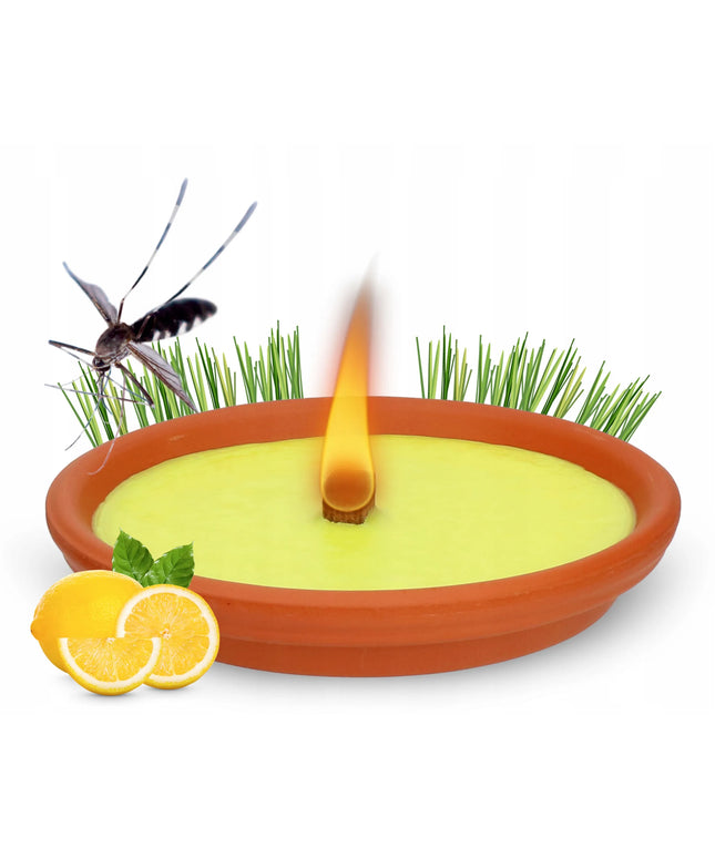 Labai didelė NO PEST kvapioji žvakė su natūralia citronela