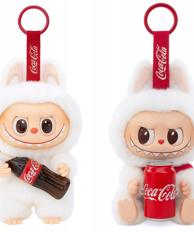 Labubu Plush Toy raktų pakabukas The Monsters x Cola – kolekcinė limituota edicija 16 cm