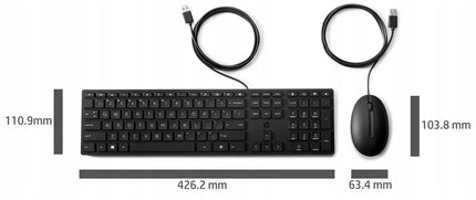 Laidinė klaviatūra ir pelė HP 320MK USB juodos spalvos (9SR36AA)