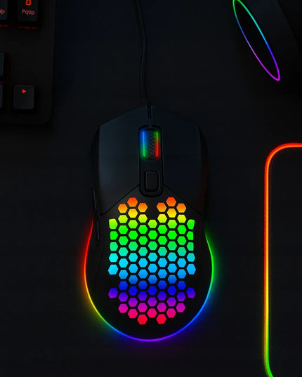 Laidinė kompiuterinė žaidimų pelė Blow REPLICANT USB 7200DPI su keičiamais dangteliais