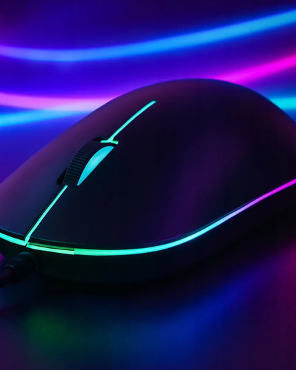 Laidinė optinė RGB LED žaidimų pelė Blow MP-60 1000 DPI USB + kilimėlis